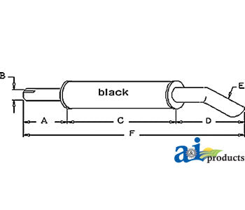 A-523394M1 Muffler PN: 523394M1