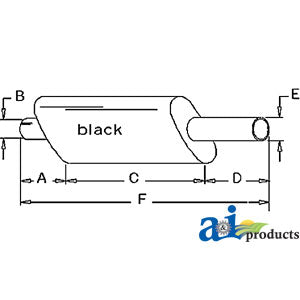 A-528068M92 Muffler PN: 528068M92