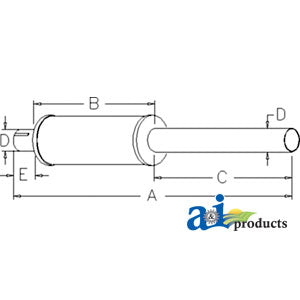 A-529372R1 Muffler PN: 529372R1
