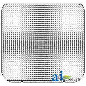 A-531233R2 Screen, Grille PN: 531233R2