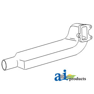 A-533446M2 Elbow, Exhaust, Vertical PN: 533446M2
