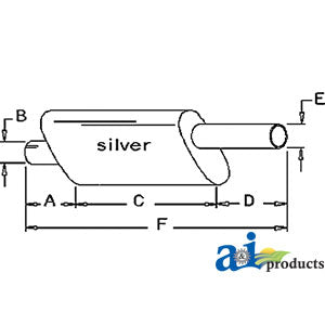 A-533924R1 Muffler PN: 533924R1