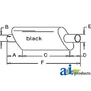 A-535950M1 Muffler PN: 535950M1