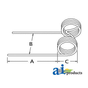 A-540565R1 Rake/Tedder Tooth PN: 540565R1