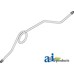 A-58366DX Fuel Line, Strainer To Carburetor w/ Nuts PN: 58366DX
