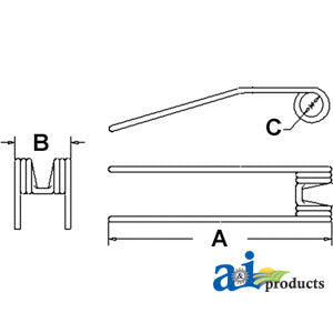 A-58505210 Hay Tedder Tooth PN: 58505210