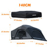 Rooftop Tent 140cm, Aluminum Folding Rooftop Tent  Camping Waterproof Windproof