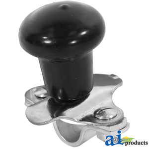 A-5A6BL Spinner, Aluminum Steering Wheel (black plastic coated knob) PN: 5A6BL
