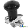 A-5A6BL Spinner, Aluminum Steering Wheel (black plastic coated knob) PN: 5A6BL