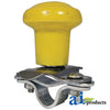 A-5A6YL Spinner, Aluminum Steering Wheel (yellow plastic coated knob) PN: 5A6YL