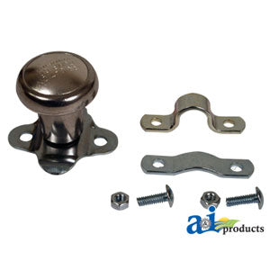 A-5A6 Spinner, Aluminum Steering Wheel (Polished Aluminum Knob) PN: 5A6