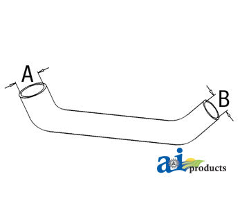 A-400943R1 Radiator Hose, Lower PN: 400943R1
