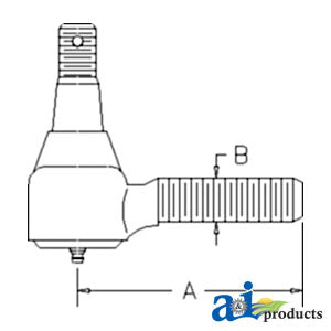 A-66711-56540 Tie Rod End, RH Thread PN: 66711-56540