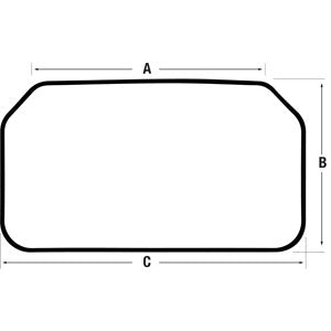A-6717874 Glass, Rear Window PN: 6717874