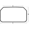 A-6717874 Glass, Rear Window PN: 6717874