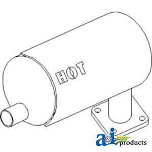 A-6C090-58400 Muffler PN: 6C090-58400