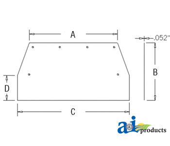 A-700711831 Curtain, Safety, Front, Center PN: 700711831
