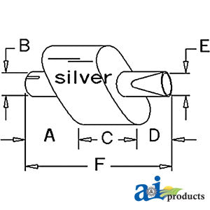 A-70210082 Muffler (Under Hood) PN: 70210082