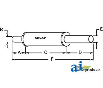 A-70219534 Muffler PN: 70219534