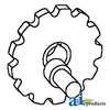 A-71137876 Sprocket Crank Assy., Shoe Drive (RH) PN: 71137876