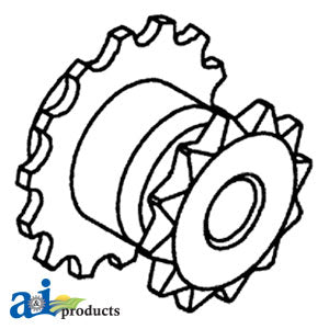 A-71193821 Sprocket w/ Threaded Bore, Fan Shaft PN: 71193821