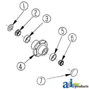 A-7212 CTD Hub Seal, w/ 3.55