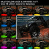 6x Car Underglow Neon Accent Strip Lights Kit RGB Million Multi-Color Music Lamp