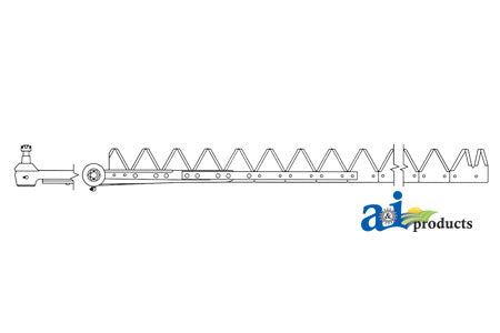 A-861-534 14.5', Black 11ga top serrated, Bolt-On PN: 861-534
