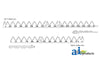 A-801-312 15', Chrome 11ga Top Serrated, Bolt-On PN: 801-312