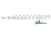A-831-865 9', Black 11ga top serrated, Bolt-On PN: 831-865