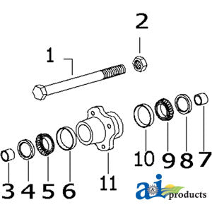 A-80A350 Hub Assembly PN: 80A350