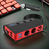 The Three-port Car Cigarette Lighter Adapter Expands One Socket To Three.