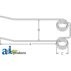 A-814800C1 Spring Harrow Tooth PN: 814800C1