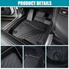 Car Floor Mats 3rd Row TPE Floor Liners For 2022-2024 Acura MDX All Weather