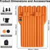 Inflatable Mattress Air Bed, With Phone Slot And Cup holder, 2 Pillows