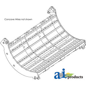A-849717 Concave, LH, Used W/ Universal, Corn, Rice & Bean PN: 849717