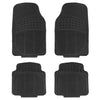 Floor Mats Set Rubber Heavy Duty Trimmable Design Fit Most Cars SUVs Trucks