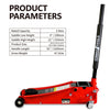 Floor Jacks, 3.5 Ton Low Profile Floor Jacks Unavailable Platforms- Welfel