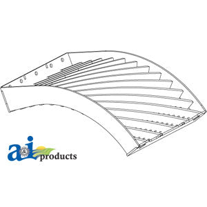 A-86976420HB Concaves, LH, Small Grain, Helical Bar PN: 86976420HB