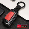 Automotive Carbon Fiber Silicone Key Cover Case Buckle