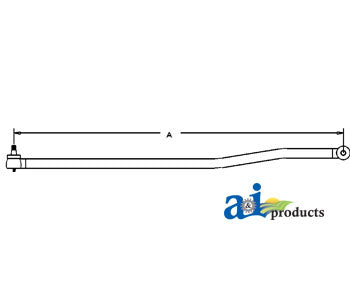 A-884797M91 Complete Drag Link Assembly PN: 884797M91