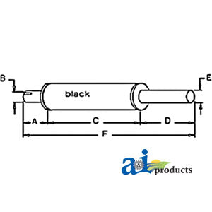A-898228M94 Muffler PN: 898228M94