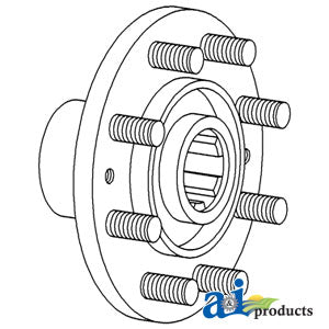 A-8N1171 Hub & Stud, Rear Axle PN: 8N1171