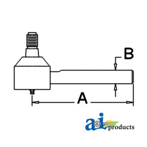 A-908825M1 Drag Link End PN: 908825M1