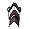 Folding Service Car With Wheels, 3-layer Practical Trolley, Folding Storage Cart