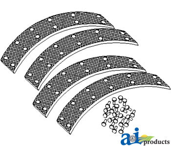 A-957E2021B Shoe Brake Lining Set PN: 957E2021B