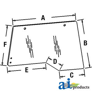 A-96671C3 Glass, Side (RH) PN: 96671C3
