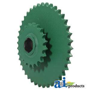 A-AE39652 Sprocket, Double, Lower Drive Roll, 20/40 Tooth PN: AE39652