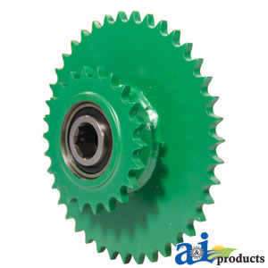 A-AE51818 Sprocket, Mega Wide Pickup, Idler W/ Bearings, Double, 40/22 Teeth PN: AE51818