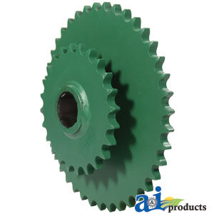 A-AE54302 Sprocket, Double, Lower Drive Roller, 40/24 Tooth PN: AE54302